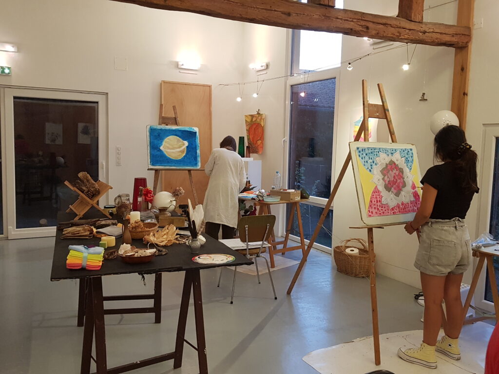 Vue partielle de l'atelier Bleu des Toiles